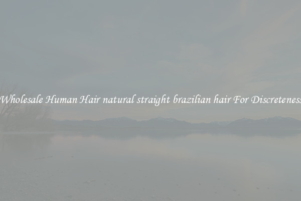 Wholesale Human Hair natural straight brazilian hair For Discreteness