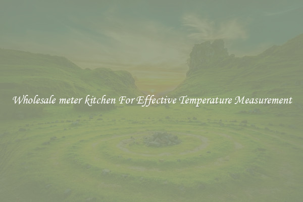 Wholesale meter kitchen For Effective Temperature Measurement