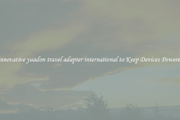 Innovative yuadon travel adapter international to Keep Devices Powered