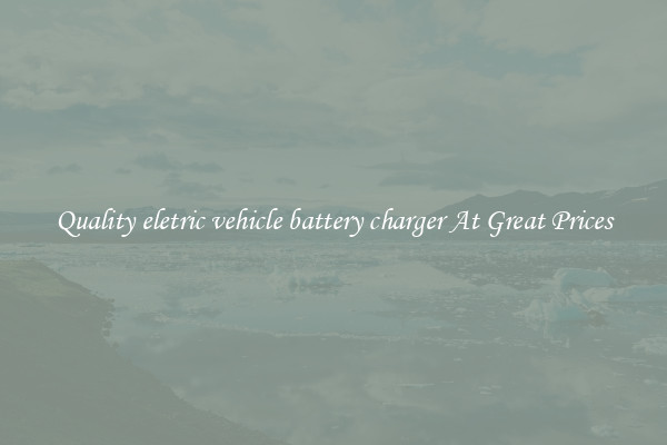 Quality eletric vehicle battery charger At Great Prices