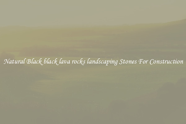 Natural Black black lava rocks landscaping Stones For Construction